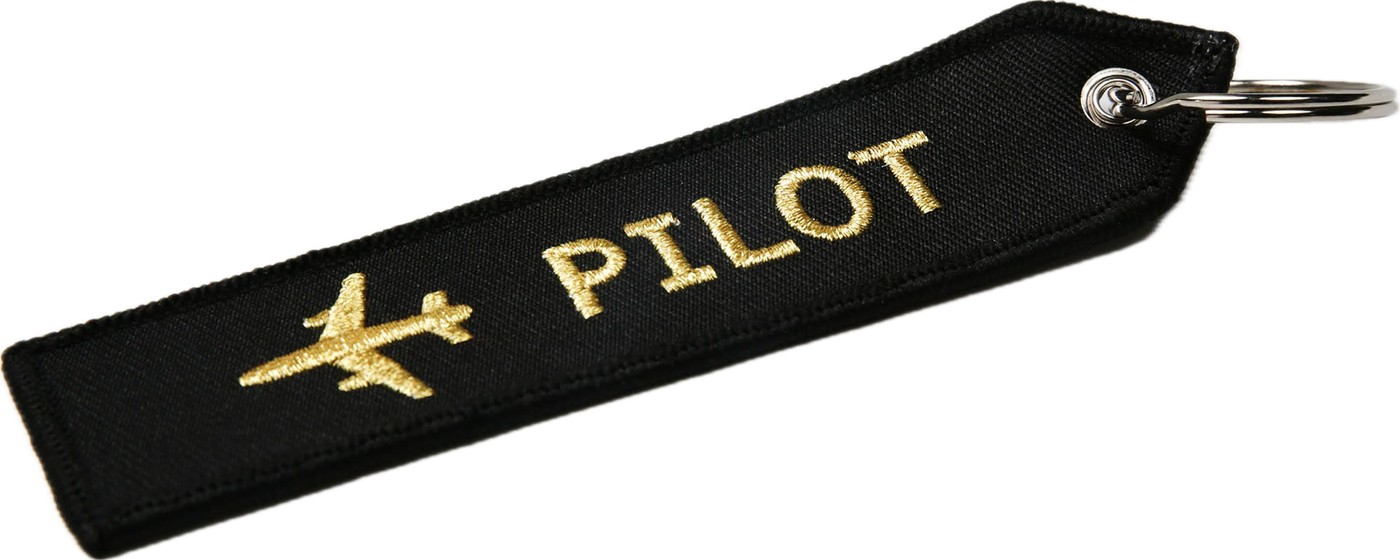 Exuding Self Confidence Pilot Keychain Flight Crew Keychain Flight Tags Luggage Embroidered Airplane Aviation Keychain Flight Attendant Staff Fly Safe Pilot Keychain Airport Bag Tag Traveling Gifts Key Rings